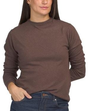 Marshalls Rolled High Neck Pull Over Sweater For - Brown