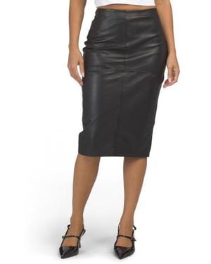 Marshalls Leather Dawn Skirt For - Black