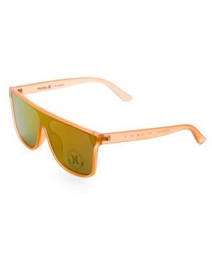 Marshalls 139Mm Oversized Flat Top Shield Sunglasses For - Metallic