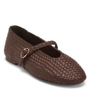 Marshalls Wide Width Bistro Woven Mary Janes For - Brown