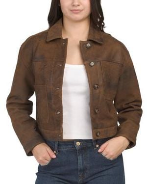 Marshalls Leather Larissa Jacket For - Brown