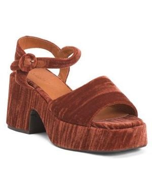 Marshalls Helga Heeled Sandals For - Brown