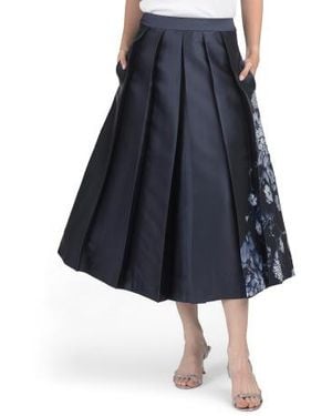 Marshalls Beatrice Tea-Length Skirt For - Blue