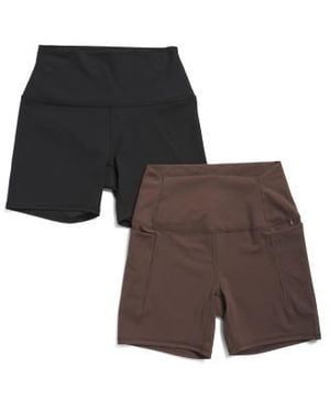 Marshalls 2Pk Bike Shorts Set For - Black