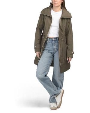 Marshalls Travel Packable Hooded Rain Coat For - Green