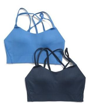 Marshalls 2Pk Butter Soft Molded Cup Goddress Bra Tops For - Blue