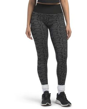 Marshalls Snake Jacquard Leggings For - Black