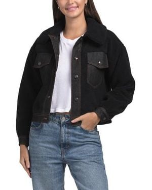 Marshalls Structured Sherpa Jacket For - Black