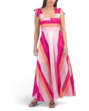 Marshalls Printed Pearl Maxi Dress For - Pink