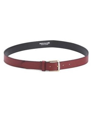 Marshalls Leather Belt - Red