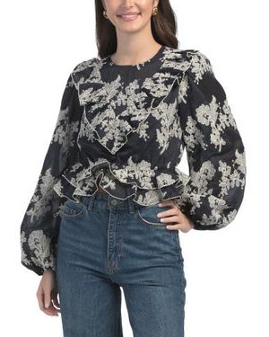 Marshalls Briar Peplum Top For - Black
