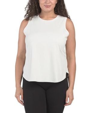 Marshalls Interlock Moisture Wicking Tank Top For - White