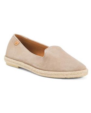 Marshalls Suede Espadrille Flat Shoes For - White