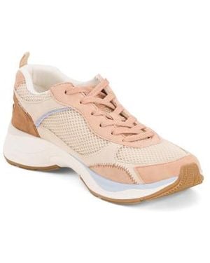 Marshalls Wide Width Suede Zoie Comfort Sneakers For - Pink