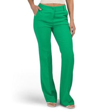 Marshalls Solid Mini Flare Leg Bootcut Dress Pants For - Green