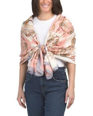 Marshalls Status Printed Shawl For - Red