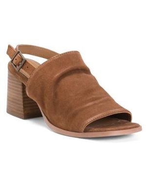 Marshalls Suede Jayden Heel Sandals For - Brown