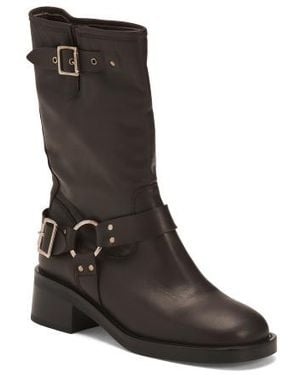 Marshalls Leather Micki Moto Boots For - Black