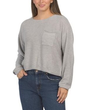 Marshalls Crew Neck Chest Pocket Sweater For - Gray