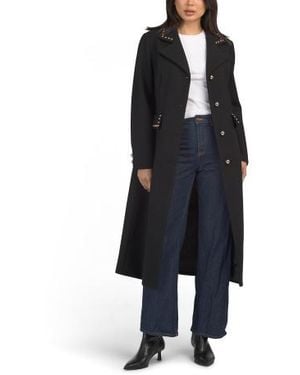Marshalls Studded Maxi Coat For - Black