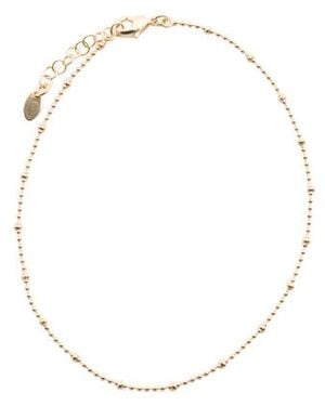 Marshalls 18Kt Plated Brass Beaded Chain Anklet For - Natural