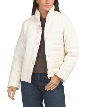 Marshalls Stand Collar Short Quilted Jacket For - Natural