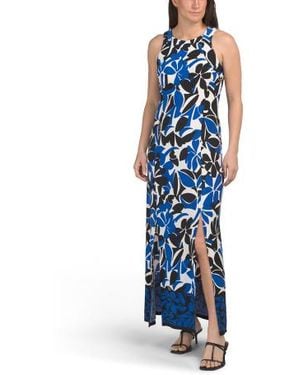 Marshalls Slit Leg Maxi Dress For - Blue