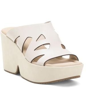 Marshalls Leather Brio Sandals For - White