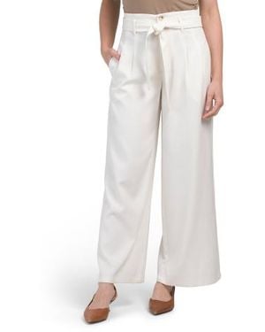 Marshalls Draped Trouser Pants For - White