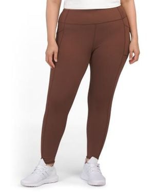 Marshalls Plus Leggings With Side Pockets For - Brown