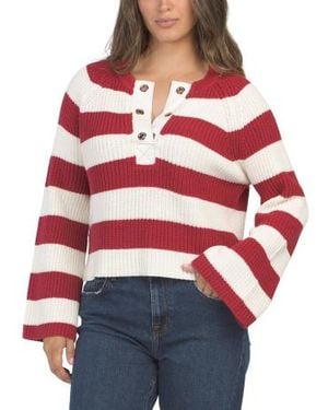 Marshalls Sapphire Striped Sweater For - Red