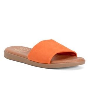 Marshalls Suede Paloma Sandals For - Orange