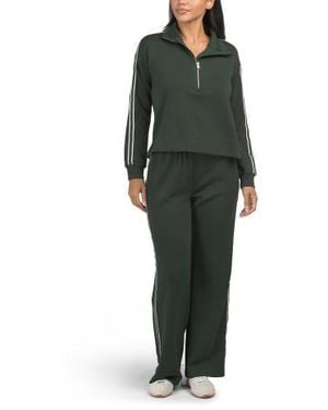 Marshalls 2Pc Athleisure Top And Pants Set For - Green