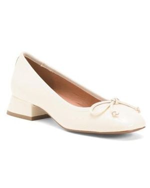 Marshalls Patent Leather Low Dress Heels For - White