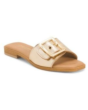 Marshalls Flat Sandals With Buckle Accent For - White