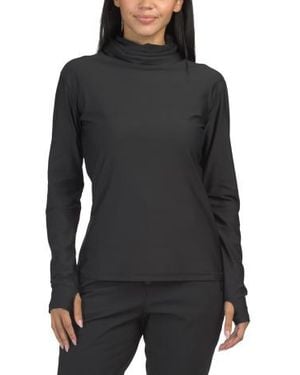 Marshalls Bella Turtleneck Base Layer Top For - Black