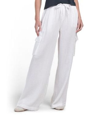 Marshalls Cargo Gauze Pants For - White