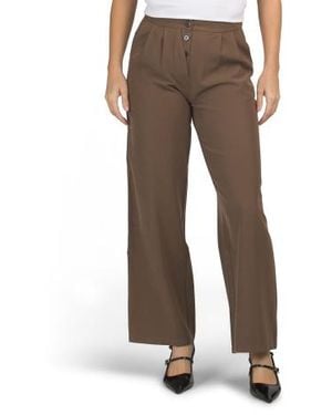 Marshalls Relaxed Pleated Pants For - Brown