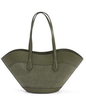 Marshalls Suede Large Tulip Tote For - Green