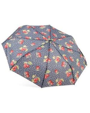 Marshalls Cherries And Dots Umbrella With Fruit Charm - Blue