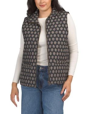 Marshalls Printed Vest For - Black