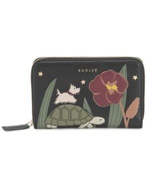 Marshalls Leather Midnight Wanderer Medium Zip Around Wallet For - Black