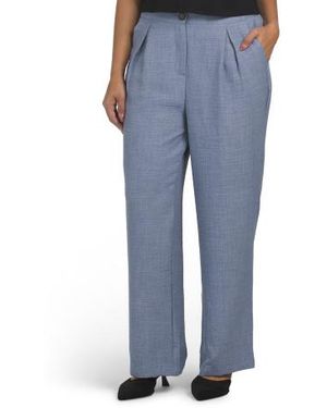 Marshalls Inverted Pleated Pants For - Blue