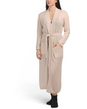 Marshalls Cashmere Long Robe For - Natural