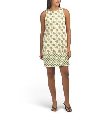 Marshalls Cotton Sateen Mini Shift Dress For - Yellow