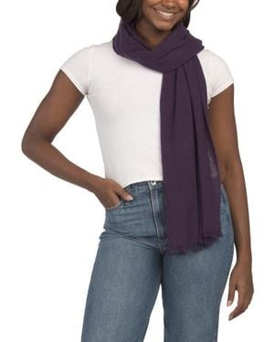 Marshalls Cashmere And Wool Blend Scarf For - Blue