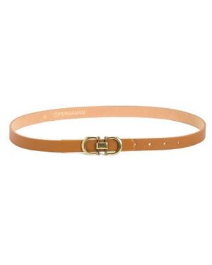 Marshalls Leather Double Buckle Belt For - White