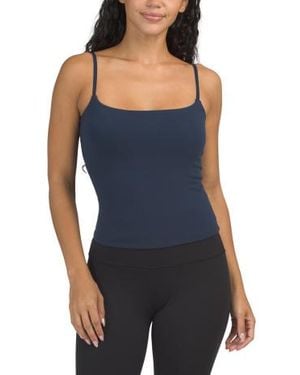 Marshalls Double Layer Chelsea Bra Tank With Adjustable Shoulder Straps For - Blue