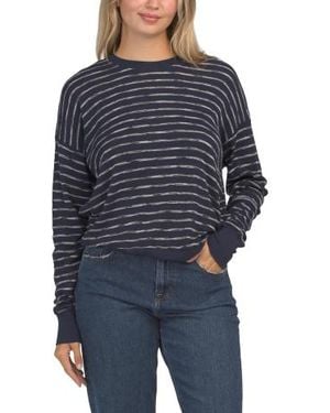 Marshalls Gigi Crew Neck Pull Over Top For - Blue