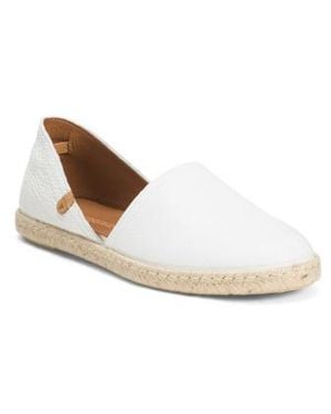 Marshalls Leather Flat Shoes For - White